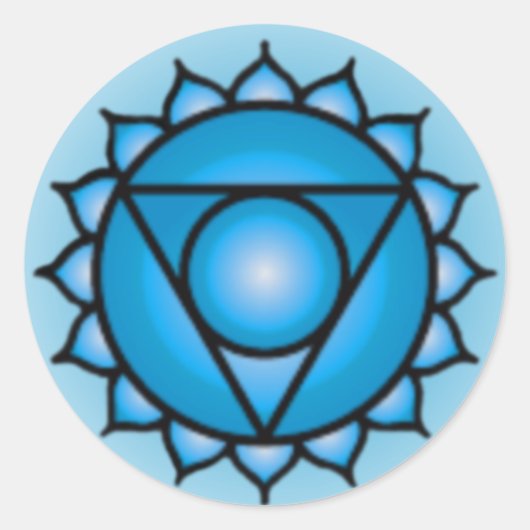 Throat Chakra Stickers (Voorkant)