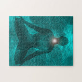 Throat Chakra Vishuddha Legpuzzel (Horizontaal)