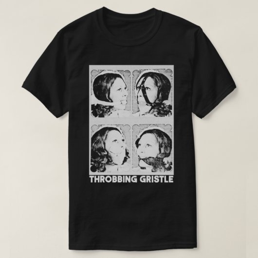 Throbbing Gristle FanArt Punk Design Wit T-shirt (Design voorkant)