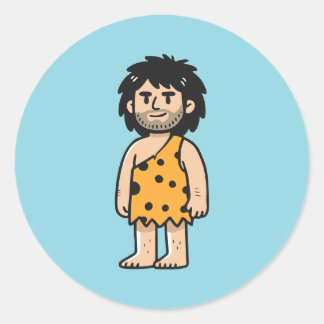 Throk holbewoner ronde sticker