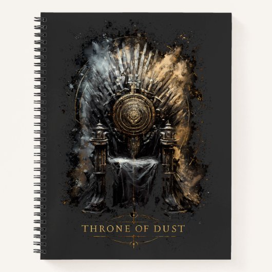 Throne of Dust Dark Fantasy Notitieboek (Voorkant)