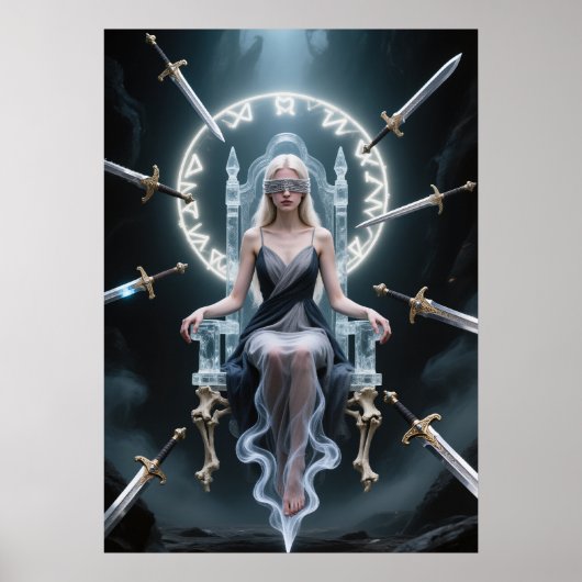 Throne of Runes: blinde ziener van het lege Poster (Voorkant)