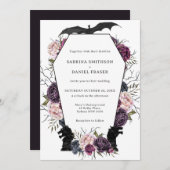 Thrones Dragon Middeleeuwse Gotische bruiloft uitn Kaart (Voorkant / Achterkant)