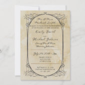 Thrones Wedding Invitation Medieval Dragon Royal Kaart (Voorkant)