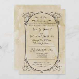 Thrones Wedding Invitation Medieval Dragon Royal Kaart