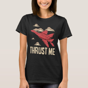 Throstuwdammen Vuurvliegtuig Jet Pilot Aviator Avi T-shirt