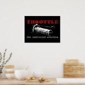 Thrott Solution Dirt Bike Motocross Poster (Cuisine)