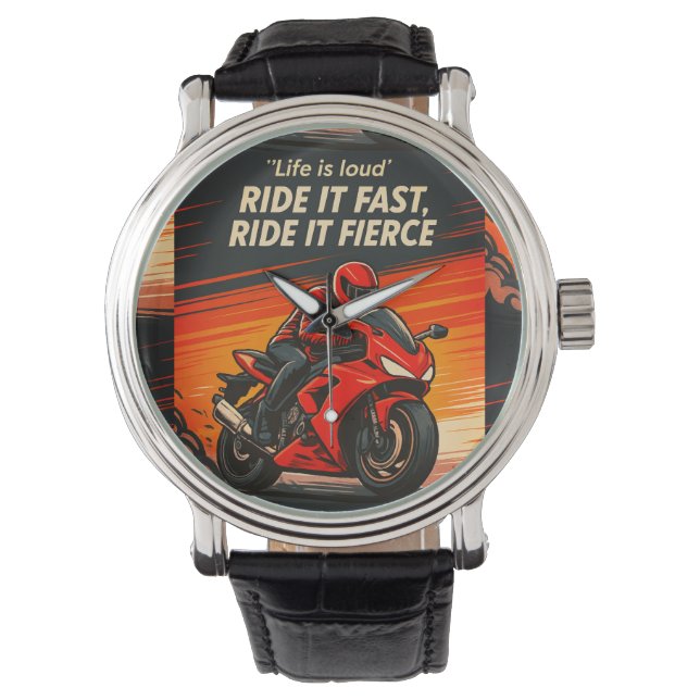 Throttle Rush: Rijd met de wind Horloge (Voorkant)