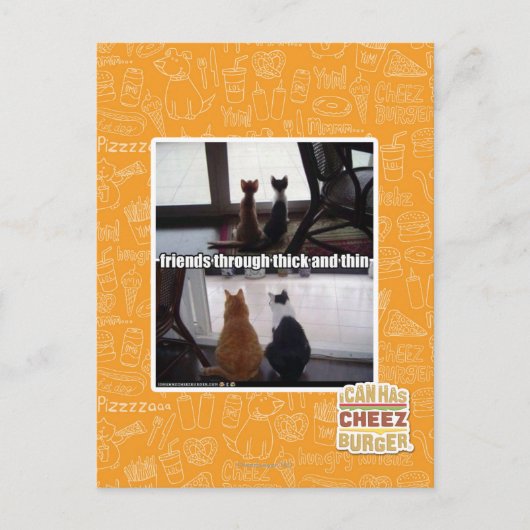 Through thick and thin briefkaart (Voorkant)