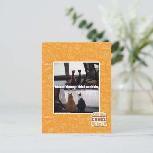 Through thick and thin briefkaart (Staand voorkant)