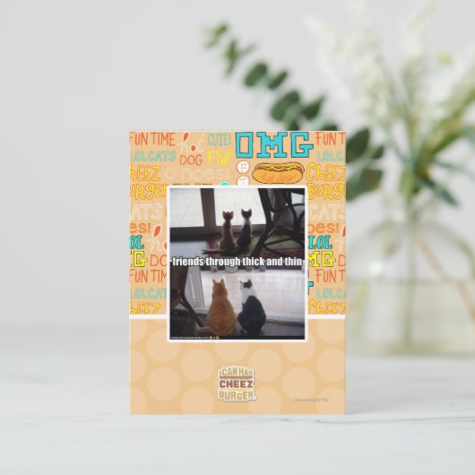 Through thick and thin briefkaart (Staand voorkant)