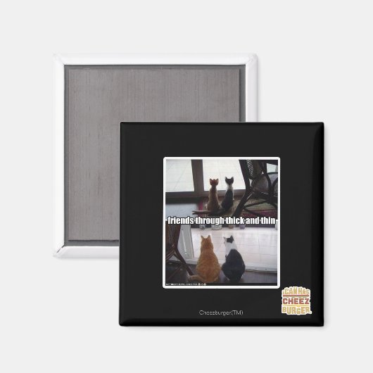 Through thick and thin magneet (Voorkant / Achterkant)