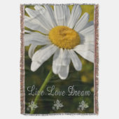 Throw Blanket/White Daisy Deken (Voorkant Verticaal)