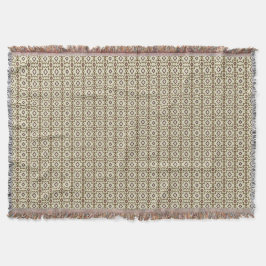 Throw Blanket with Old Spanish Style Vibes  Deken