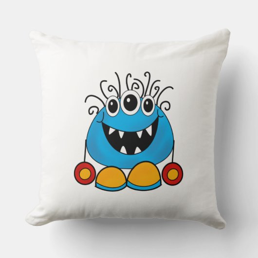Throw Cushion - Curls Monsters Kussen (Voorkant)