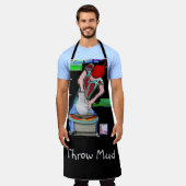 Throw Mud Pottery Apron Schort (Gedragen)