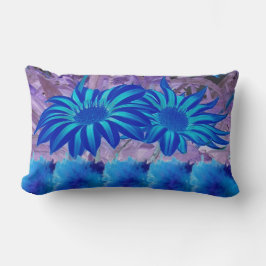 Throw Pillow Blue flowers  Kussen