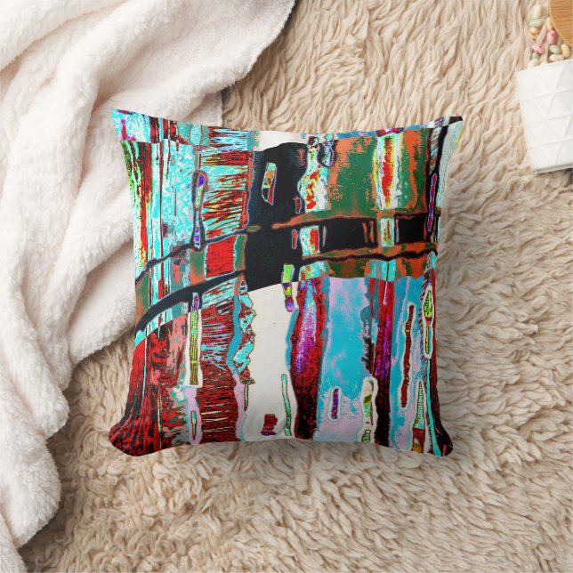 Throw Pillow – Collapse Reflection Abstract Design Kussen (Deken)