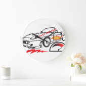 Throw Pillow Fast Dreams –Racing Car Pillow Design Grote Klok (Huis)