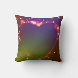Throw Pillow Flame heart Kussen