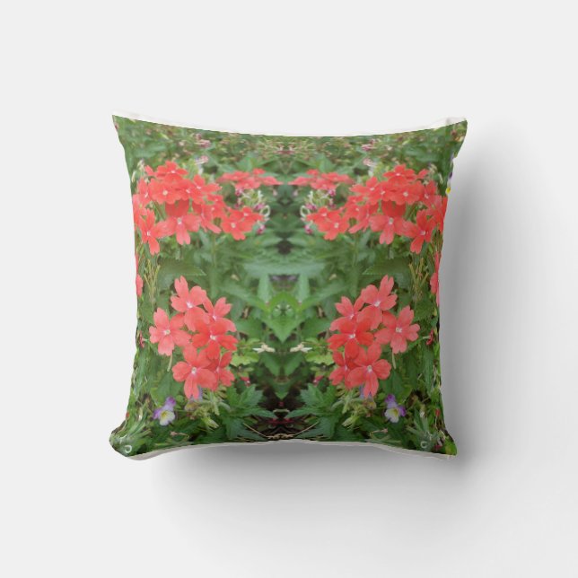 Throw Pillow flowers  Kussen (Voorkant)