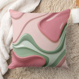 Throw pillow in stylish abstract graphic kussen