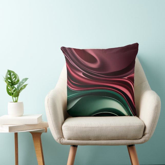 Throw pillow in stylish abstract graphic kussen (Stoel)