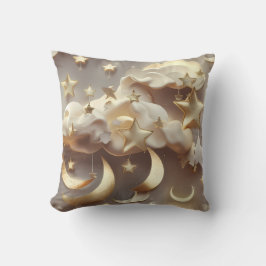 Throw Pillow – Luxury Creamy Celestial Moon Kussen