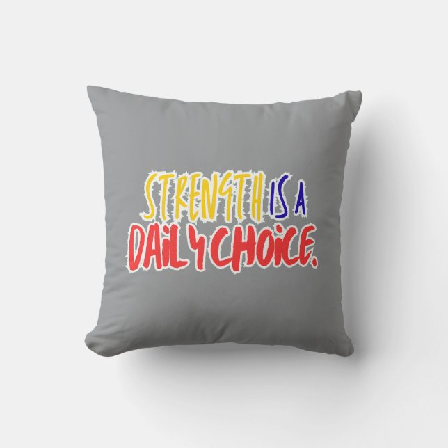 Throw Pillow – Minimalist Motivational Home Décor Kussen (Voorkant)