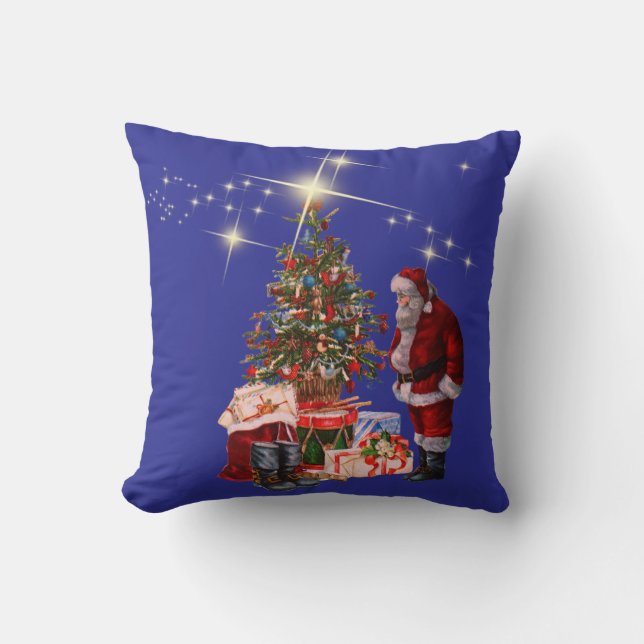 Throw Pillow Santa Claus Kussen (Voorkant)