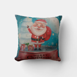 Throw Pillow  Santa Clause  Kussen