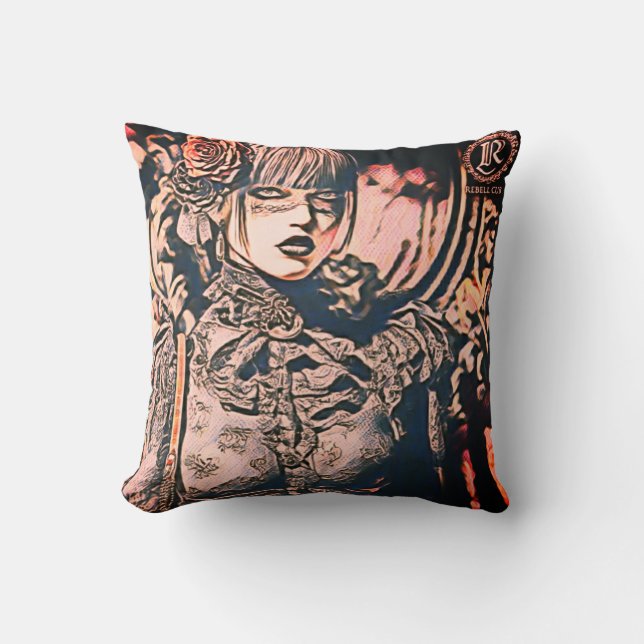 Throw Pillow The rebellion woman  Kussen (Voorkant)