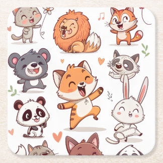 Throw Pillow Vierkante Kartonnen Onderzetter