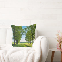 Throw Pillow Whispers of the Horizon