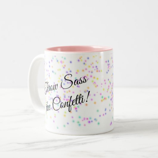 Throw Sass/Roze Podle Two Tone Coffee Mok (Voorkant links)