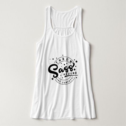 Throw Sass Tanktop (Design voorkant)