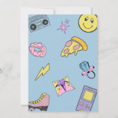 Throwback 90's/2000's Birthday Invitation Kaart (Achterkant)