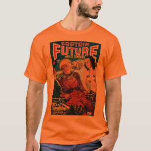 Throwback Space Capt Retro Populaire Cultuur T-shi T-shirt