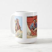 Throwback Space Pulp Westerne Ruiters Mok (Voorkant links)