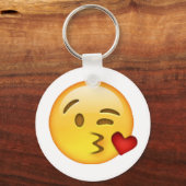Throwing Kiss - Emoji Sleutelhanger (Voorkant)