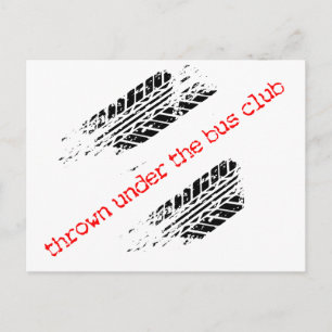 Thrown under the Bus Club Briefkaart - WELCOME