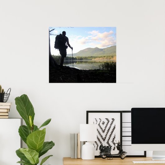 Thru-Hiker in Maine, Appalachian Trail Poster (Thuiskantoor)