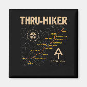 Thruh Hiker Appalachian Trail Hiking Magneet (Voorkant)