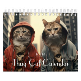 Thug Cat Kalender, Gangster Cat Kalender, Kat Kalender