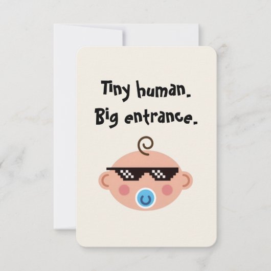 Thug life baby invitations  (Devant)