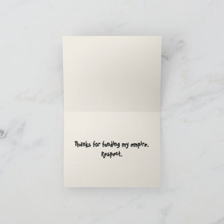 Thug Life Baby Thank you notes Bedankkaart