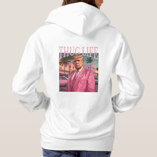Thug Life gepersonaliseerd Hoodie (Achterkant)