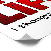 Thug Life Hug Life Drôle Poster (Coin)