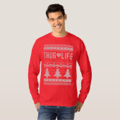 Thug Life-kerstkeuken T-shirt (Voorkant volledig)