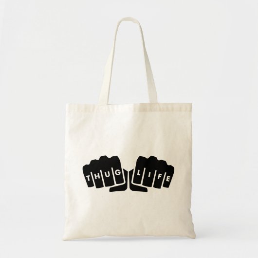 Thug Life Knuckle Tattoo Tote Bag (Voorkant)